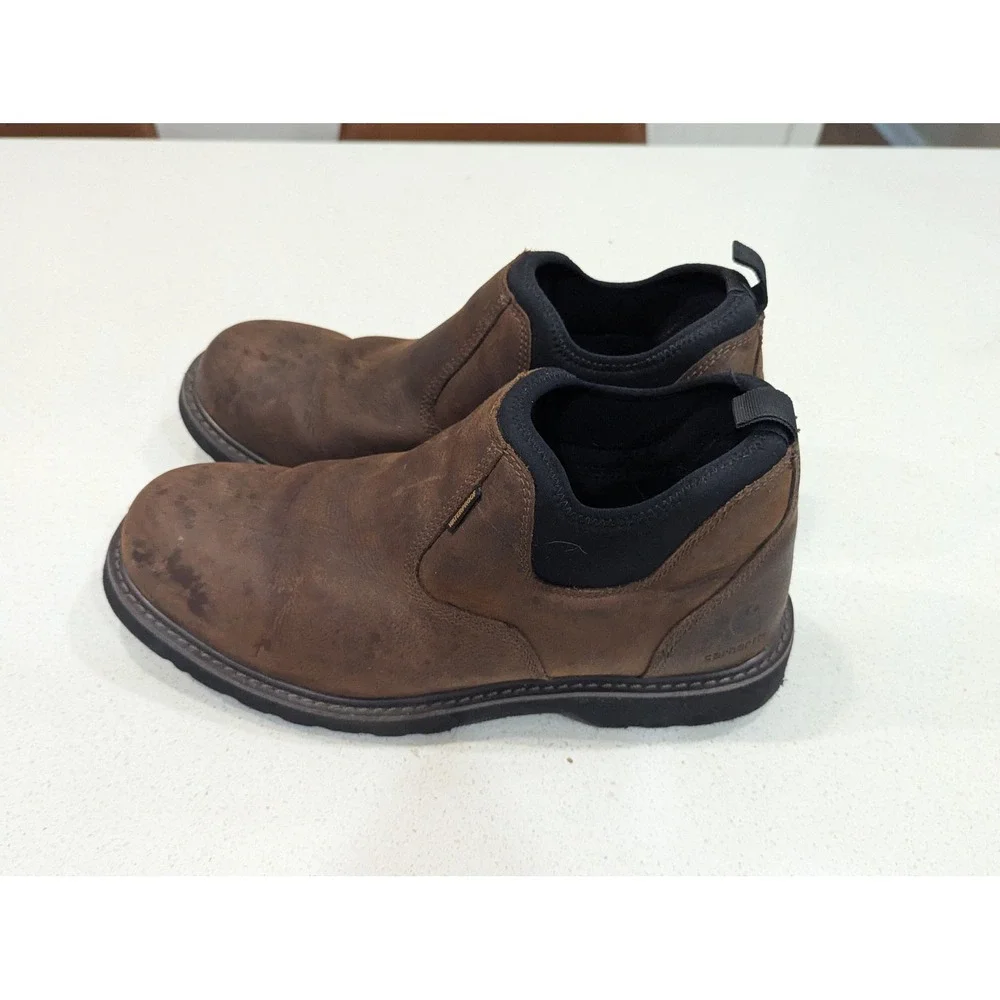 Carhartt CMS4190 Romeo Work Boots Brown Leather Waterproof EH 11.5W
